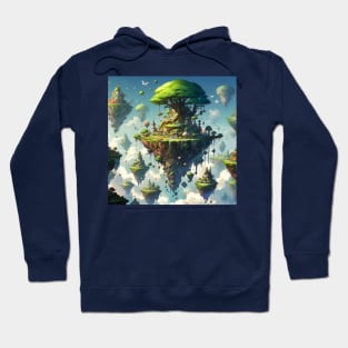 Floating Islands Fantasy Landscape Hoodie